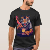 Funny Tiger Bartender T-Shirt | Gift for Bartender (Vorderseite)