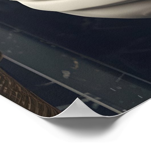 Funny Tiger Bathroom Print, Reading Newspaper on Poster (Ecke)