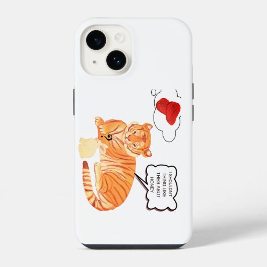 Funny Tiger & Bunny Dilemma - Süße Tier Comic De iPhone Hülle (Rückseite)
