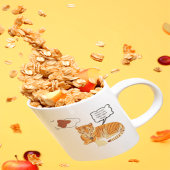 Funny Tiger & Bunny Dilemma - Süße Tier Comic De Kaffeetasse