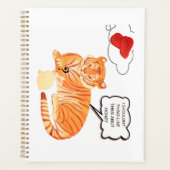 Funny Tiger & Bunny Dilemma - Süße Tier Comic De Planer (Vorderseite)