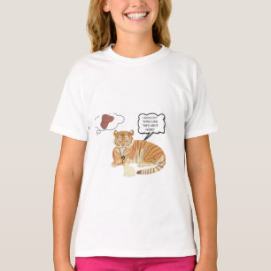 Funny Tiger & Bunny Dilemma - Süße Tier Comic De T-Shirt