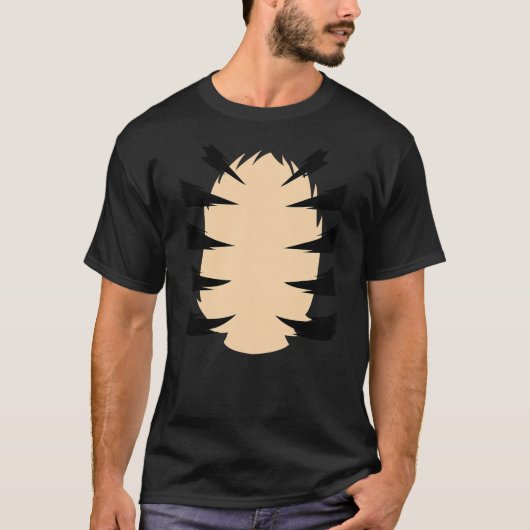 Funny Tiger Halloween Costume T-Shirt (Vorderseite)