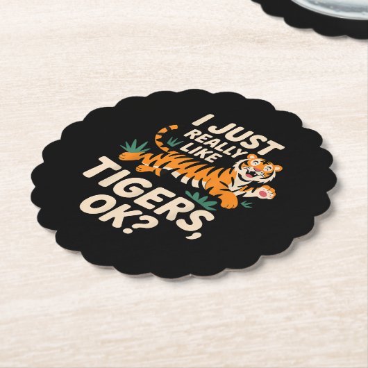 Funny Tiger Kunst für Männer Frauen Mädchen Tier Untersetzer (angewinkelt)