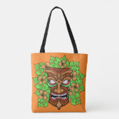 Funny Tiki Mask bags Tasche (Rückseite)