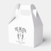 Funny Till Death Do us Party Gastgeschenk Hochzeit Geschenkschachtel (Rückseite)