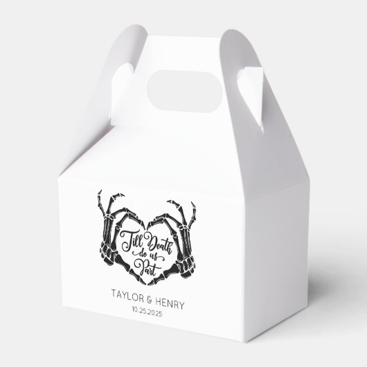 Funny Till Death Do us Party Gastgeschenk Hochzeit Geschenkschachtel (Vorderseite)