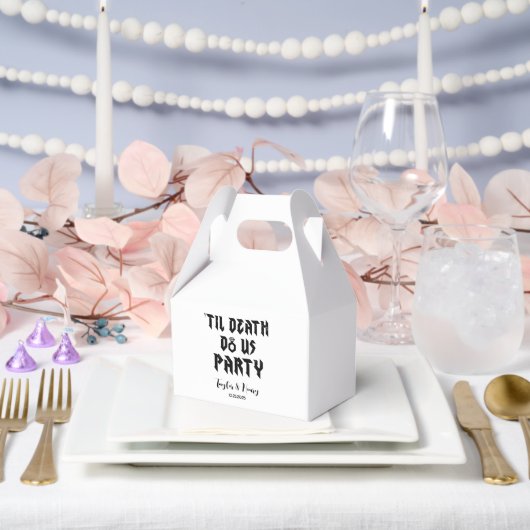 Funny Till Death Do us Party Gastgeschenk Hochzeit Geschenkschachtel (Hochzeit)