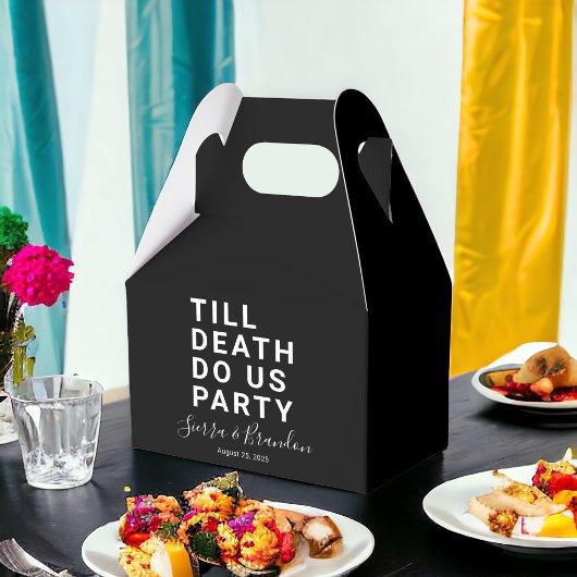 Funny Till Death Do us Party Hochzeit oder Verlobu Geschenkschachtel