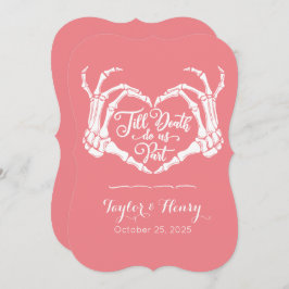 Funny Till Death Do us Party Hochzeitseinladungen Einladung