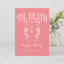 Funny Till Death Do us Party Hochzeitseinladungen Einladung