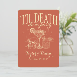 Funny Till Death Do us Party Hochzeitseinladungen Einladung
