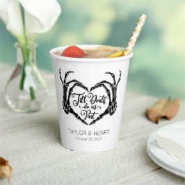 Funny Till Death Do us Party Hochzeitspapier Cups Pappbecher
