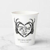 Funny Till Death Do us Party Hochzeitspapier Cups Pappbecher (Vorderseite)