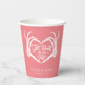 Funny Till Death Do us Party Hochzeitspapier Cups Pappbecher (Vorderseite)