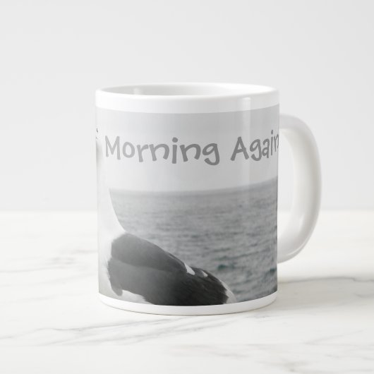 Funny Tilt Head Seagull Jumbo-Tasse (Vorderseite Rechts)