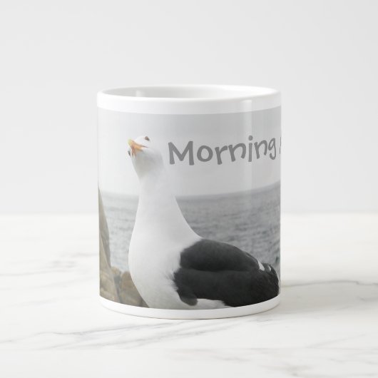 Funny Tilt Head Seagull Jumbo-Tasse (Vorderseite)
