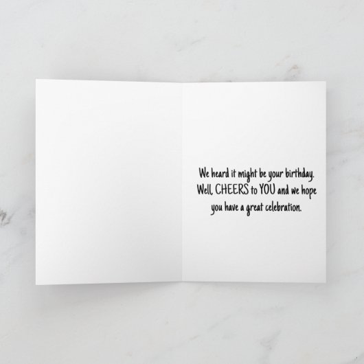 Funny Tilted Head Hähnchen Nah-Up Foto Karte (Innenseite)