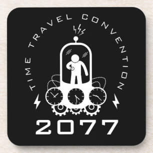 Funny Time Travel Science Fiction Getränkeuntersetzer