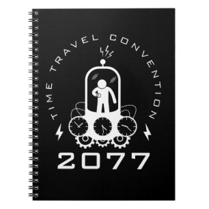 Funny Time Travel Science Fiction Notizblock