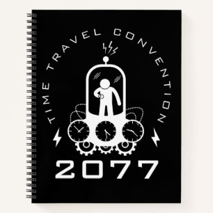 Funny Time Travel Science Fiction Notizblock