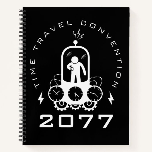 Funny Time Travel Science Fiction Notizblock (Vorderseite)