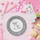 Funny 'Tini Time Martini Cocktail Party Pappteller (Party)