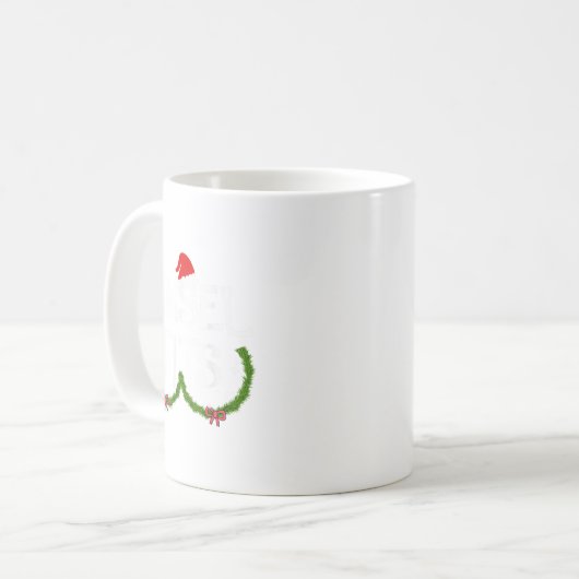 Funny Tinsel Matching Jingle Christmas Couples Kaffeetasse (Vorderseite Links)