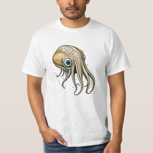Funny Tintenfisch Art T-Shirt (Vorderseite)