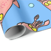 Funny Tintenfisch Cartoon Packpapier (Rolleneckpunkt)