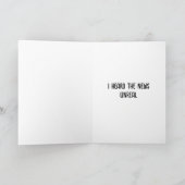 Funny Tintenfisch Pun | Nachrichten hören Karte (Innenseite)