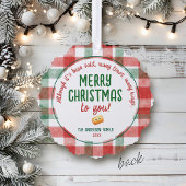 Funny Tiny Tots Holiday Humor Merry Christmas Ornament Karte