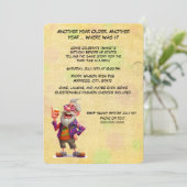 Funny Tipsy Birthday-Drunken Speech Einladung (Stehend Vorderseite)