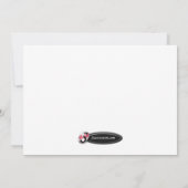 Funny Tipsy Reindeer Weihnachtseinladungen Einladung (Rückseite)