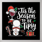 Funny Tipsy trinkt Party Poster (Vorne)