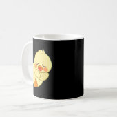 Funny Tired As Duck I Love Cute Ducklings Quote Gi Kaffeetasse (Vorderseite Links)