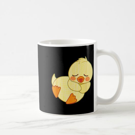 Funny Tired As Duck I Love Cute Ducklings Quote Gi Kaffeetasse (Rechts)