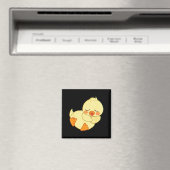 Funny Tired As Duck I Love Cute Ducklings Quote Gi Magnet (In Situ (Geschirrspüler))