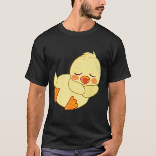 Funny Tired As Duck I Love Cute Ducklings Quote Gi T-Shirt (Vorderseite)