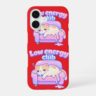Funny Tired Cute Cat Melting on Chair Phone Case iPhone 16 Hülle
