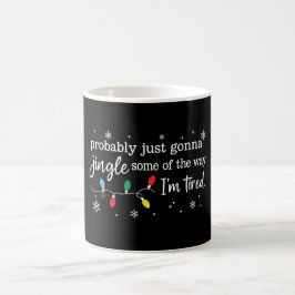 Funny Tired Jingle Christmas  Kaffeetasse