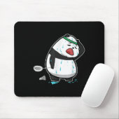 Funny Tired Panda Spielen Badminton Mousepad (Mit Mouse)