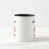Funny Tired Piglet Retirement Time Tasse (Zentrum)