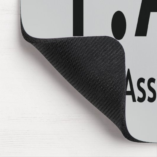 Funny Tired Syndrom Typografie Mousepad (Ecke)