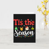 Funny Tis The Season Christmas Tree Santa Funny Xm Karte (Gelbe Blume)