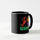 Funny Tis The Season Mardi Gras Crawfish Tasse (VorderseiteRechts)