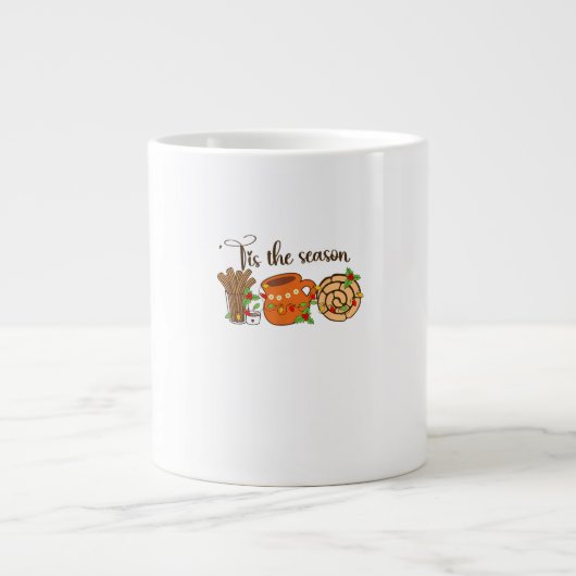 Funny Tis The Season Mexican Christmas Latino Cute Jumbo-Tasse (Vorderseite)