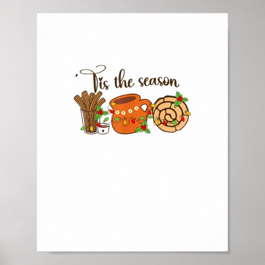 Funny Tis The Season Mexican Christmas Latino Cute Poster (Vorne)
