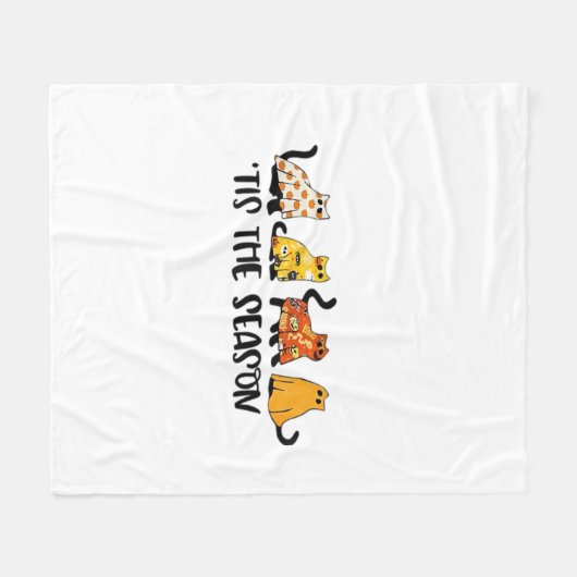 Funny Tis The Season Spooky Halloween Costume Fleecedecke (Vorderseite (Horizontal))