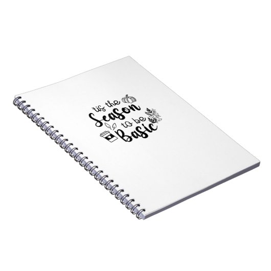 Funny Tis The Season To Basic Fall Pumpkin Spice Notizblock (Rechte Seite)